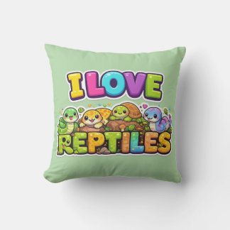 Coussin I Love Reptiles
