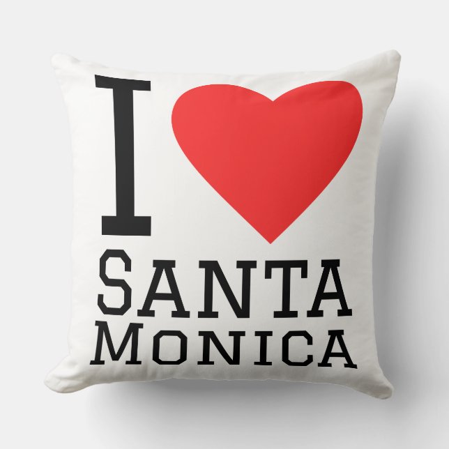 Coussin I love Santa monica (Recto)