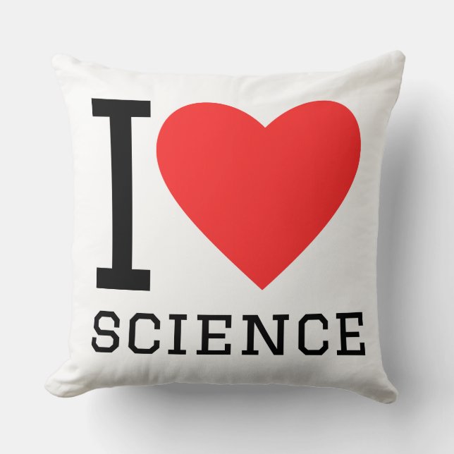 Coussin I love science (Recto)
