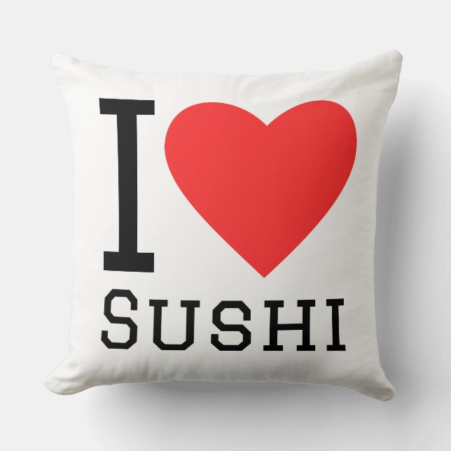 Coussin I love sushi (Recto)
