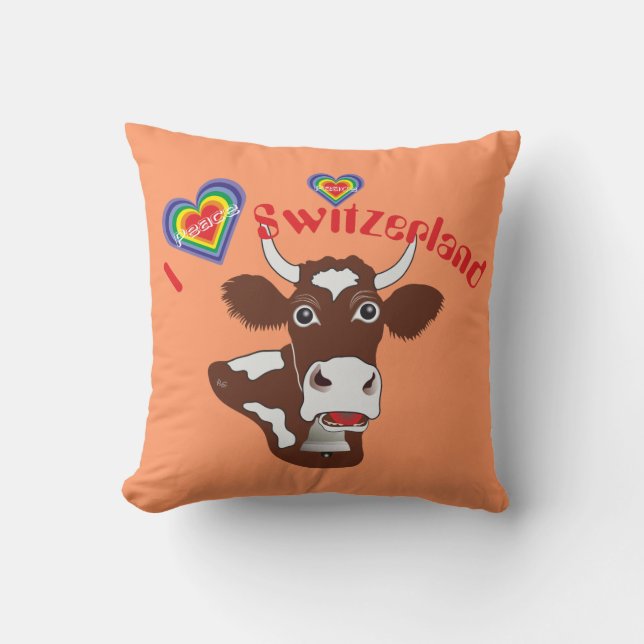 Coussin I love Switzerland (Recto)