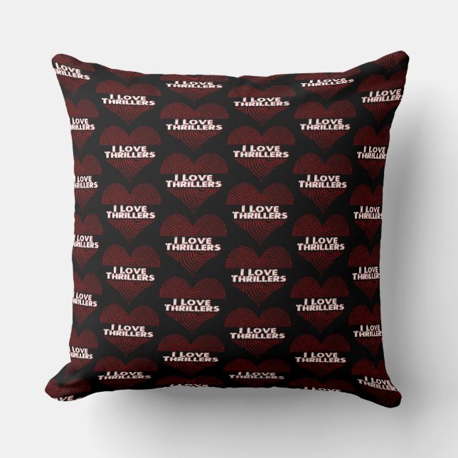 Coussin I Love Thrillers (Recto)