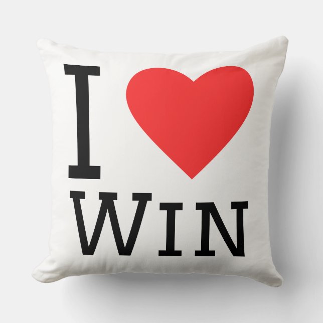 Coussin I love win (Recto)