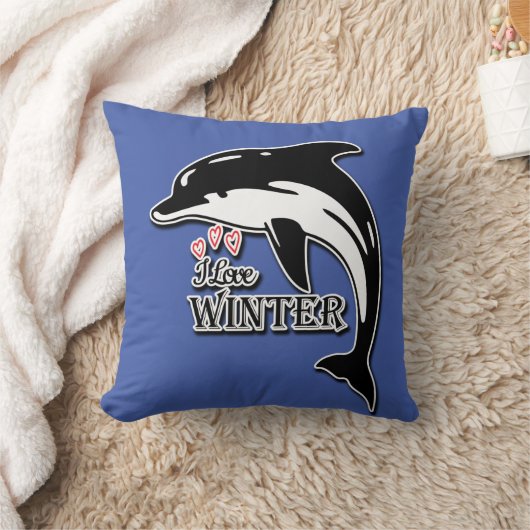 Coussin I Love Winter (Couverture)