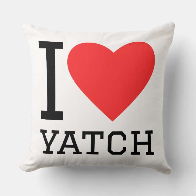 Coussin I love yatch (Recto)