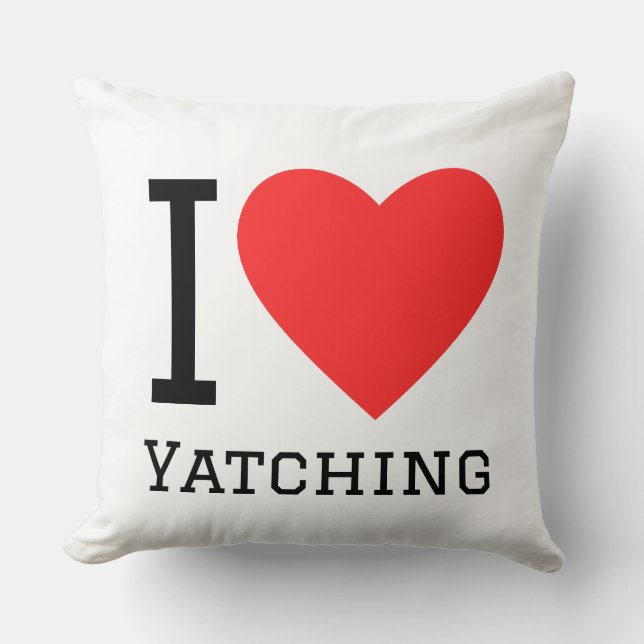 Coussin I love Yatching (Recto)