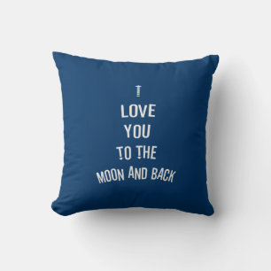 Coussin I love you to the moon and back