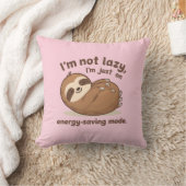 Coussin I’m Not Lazy I’m Just on Energy Saving Mode Pillow (Couverture)