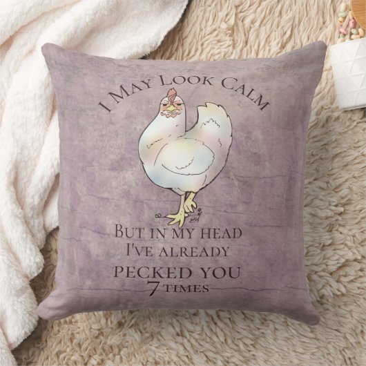 Coussin "I May Look Calm" (Couverture)
