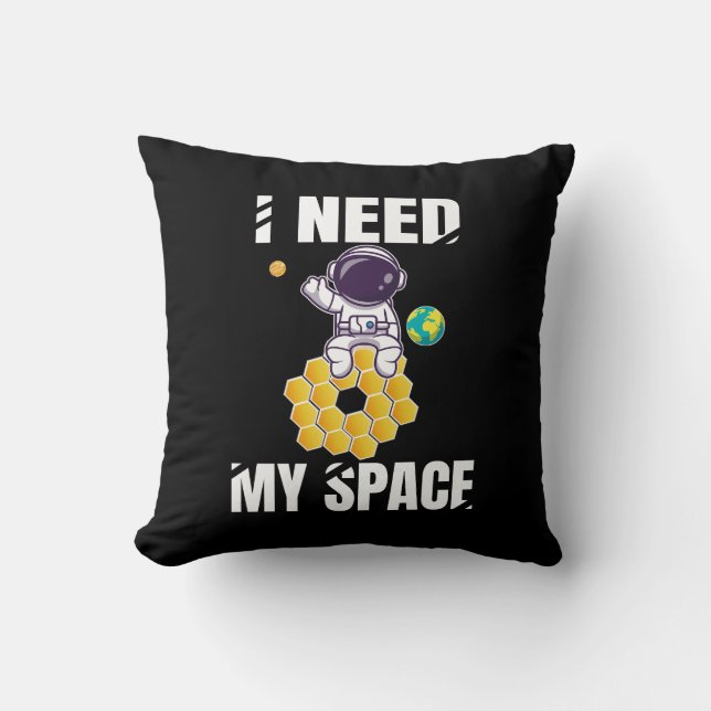 Coussin I Need My Space – Simpático astronauta espacial (Recto)