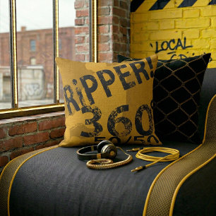 Coussin I-Ripper – Série Noir & Or Double Face
