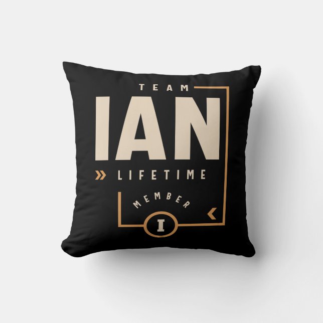 Coussin Ian Nom personnalisé - Drôle Ian (Recto)