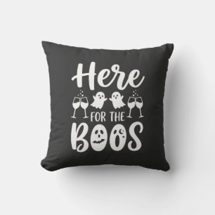 Coussin Ici pour les huées Création de fantôme d'Halloween