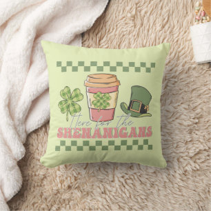 Coussin Ici Pour Les Shenanigans - Café En Clover