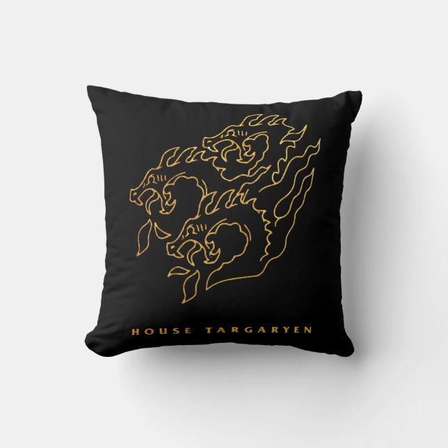 Coussin Icône de la maison Targaryen (Recto)