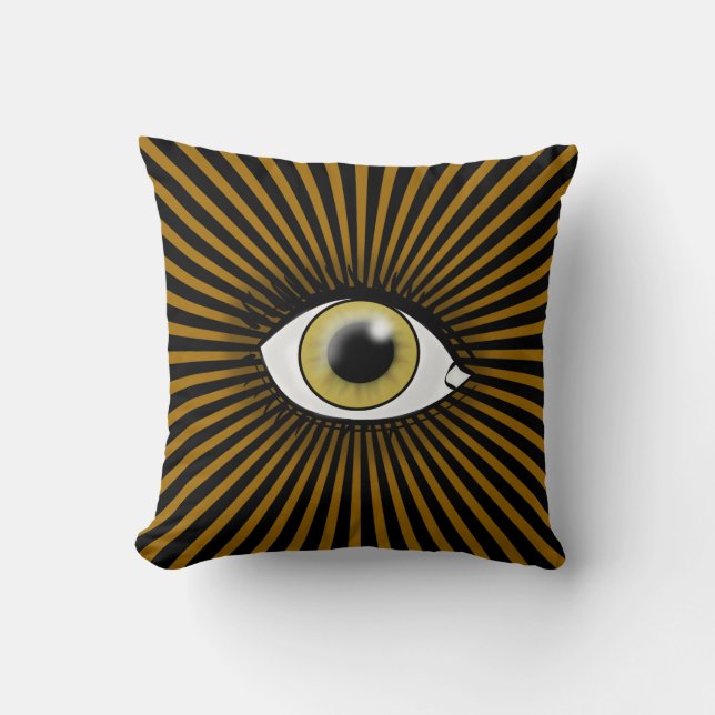 Coussin icône de l'oeil noisette (Recto)