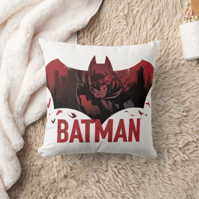 Coussin Icône gotham de Batman Crimson (Couverture)