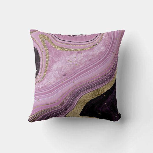 Coussin ID majuscule d'Agate V1 Abstrait827 (Verso)