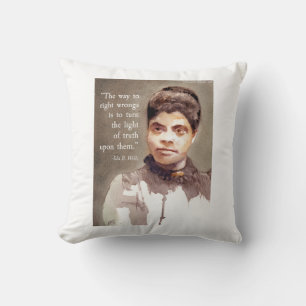 Coussin Ida B Wells Et Citation "Vérité"