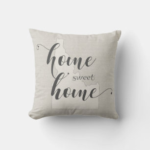 Coussin Idaho - Maison Douce Maison aspect toile de jute