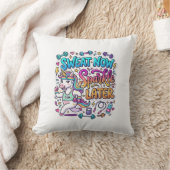 Coussin Idée Cadeau Licorne Sweat Maintenant Brille Plus T (Couverture)