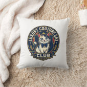 Coussin Idée cadeau pour maman chat de luxe couture - Luxe (Couverture)
