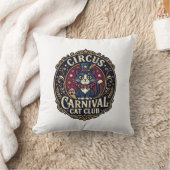 Coussin Idée cadeau pour papa de chat de carnaval du cirqu (Couverture)