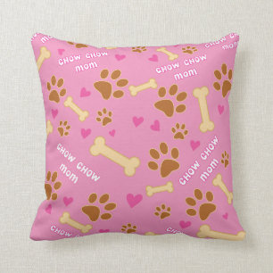 Coussin Idée de cadeau de maman de race de chien de