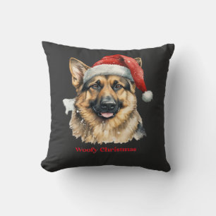 Coussin Idées de cadeaux de Noël pour chien berger alleman