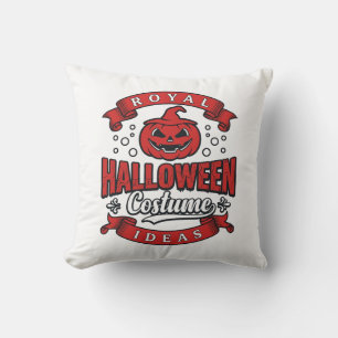 Coussin Idées de costumes d'Halloween vintage Vector Desig