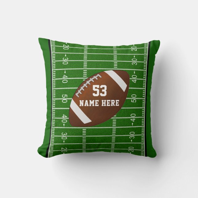 Coussin Idées personnalisées de cadeau du football de (Recto)