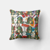 Coussin Iguana écoute de la musique (Verso)