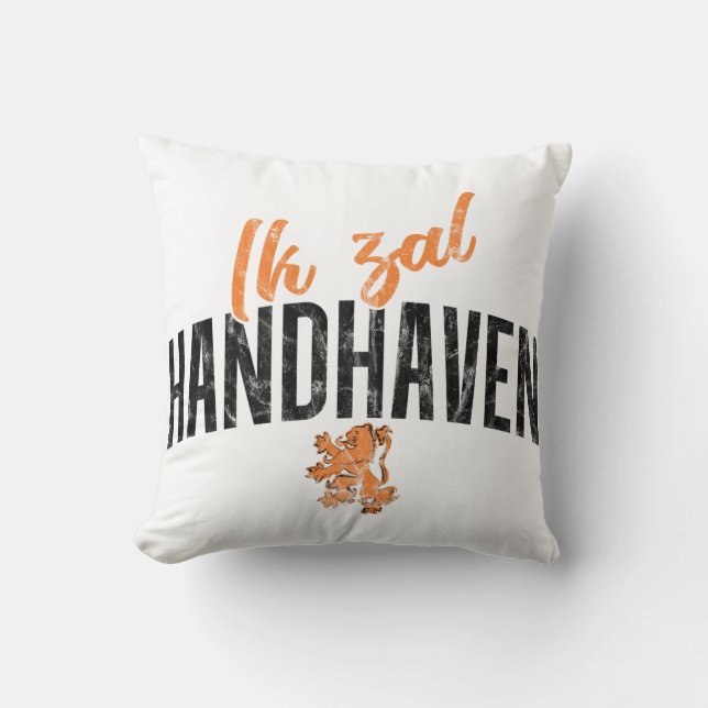 Coussin Ik Zal Handhaven Cushion, devise hollandaise (Recto)