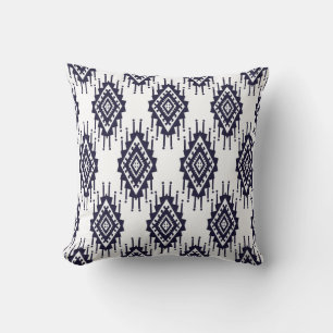 Coussin Ikat Boho Aztec Textile Motif