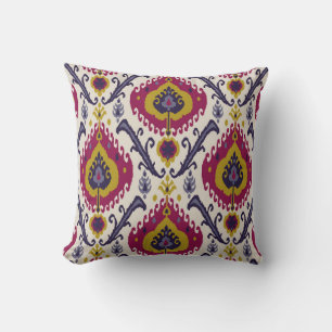 Coussin Ikat sans couture motif arrière - plan Patte tradi