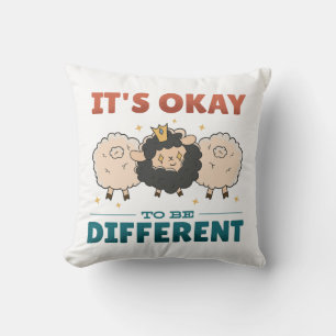 Coussin Il est bon d'être différent Invitation