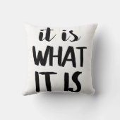 Coussin Il est ce qui est il (Verso)