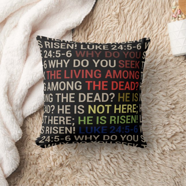 Coussin Il est ressuscité (Couverture)