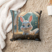 Coussin Il est temps de dormir pour Haiku le lapin (Couverture)
