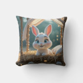 Coussin Il est temps de dormir pour Haiku le lapin (Recto)