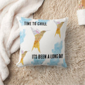 Coussin Il est temps de refroidir les colibris (Couverture)