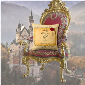 Coussin Il Était Une Fois Moyen Âge Sceau De Cire À Poudre