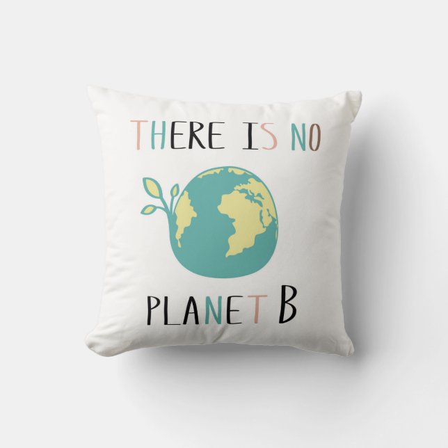 Coussin Il N'Y A Pas De Planète B (Recto)