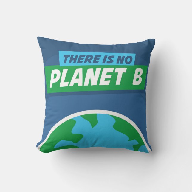 Coussin Il N'Y A Pas De Planète B (Recto)