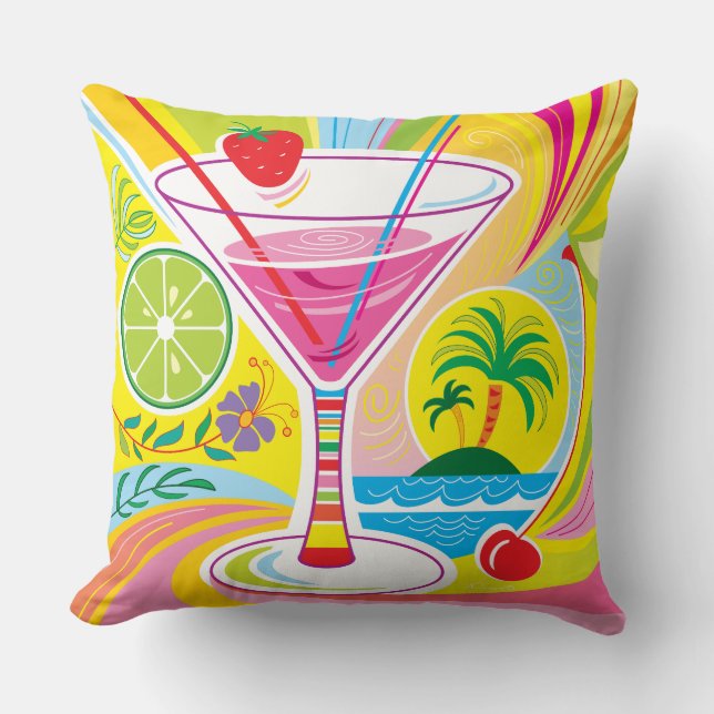 Coussin Île de cocktail (Recto)