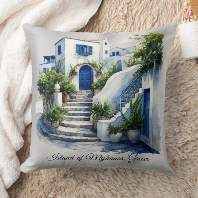 Coussin Île de Mykonos, Grèce Jeu d'oreiller (Couverture)