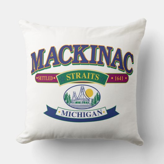 Coussin Île Mackinac (Recto)