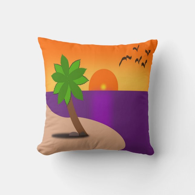 COUSSIN ÎLE TROPICALE (Recto)