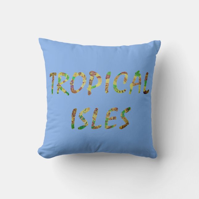 Coussin Îles tropicales - Brwn (Recto)