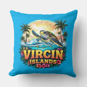 Coussin Îles Vierges américaines Caraïbes